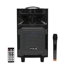 Combo Loa Bluetooth Karaoke kèm Mic không dây ivalue 6.5 inch Gỗ